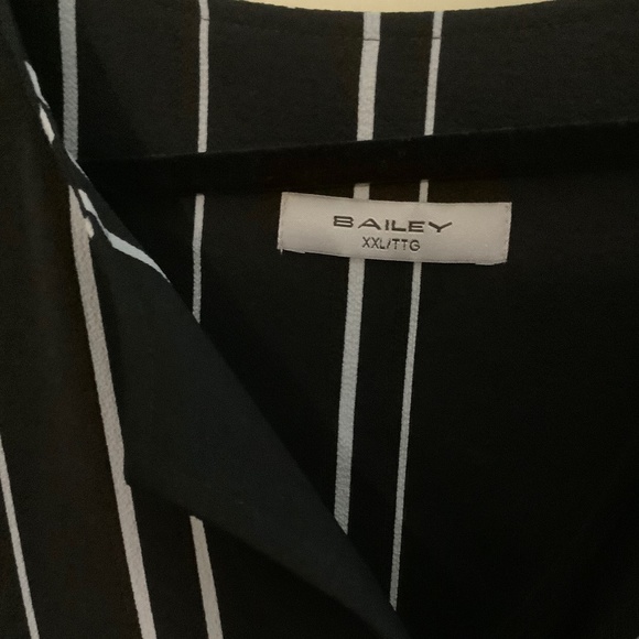 Brian Bailey B/W Striped Caftan Dress XXL NWOT - Picture 2 of 5